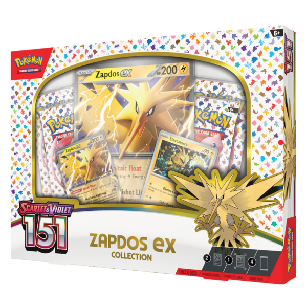 Scarlet & Violet Pokemon 151 Zapdos EX Collection